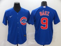 MLB Chicago Cubs #9 Javier Baez Blue Game Nike Jersey