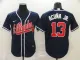 MLB Atlanta Braves #13 Ronald Acuña Jr Blue Game Nike Jersey
