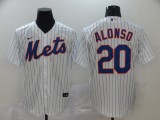 MLB New York Mets #20 Alonso White Game Nike Jersey