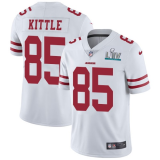 Men's San Francisco 49ers #85 George Kittle White Super Bowl LIV Vaper Untouchable Limited Jersey