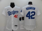 MLB Los Angeles Dodgers  #42 Robinson White Flex Base Elite Jersey