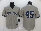 MLB New York Yankees #45 Gerrit Cole Grey Game Nike Jersey