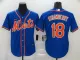 MLB New York Mets #18 Darryl Strawberry Blue Game Nike Jersey