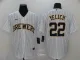 MLB Milwaukee Brewers #22 Christian Yelich White Game Nike Jersey