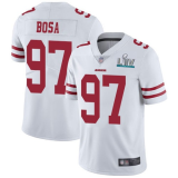 Men's San Francisco 49ers #97 Nick Bosa White Super Bowl LIV Vaper Untouchable Limited Jersey