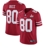 Men's San Francisco 49ers #80 Jerry Rice Red Super Bowl LIV Vaper Untouchable Limited Jersey