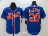 MLB New York Mets #20 Alonso Blue Game Nike Jersey