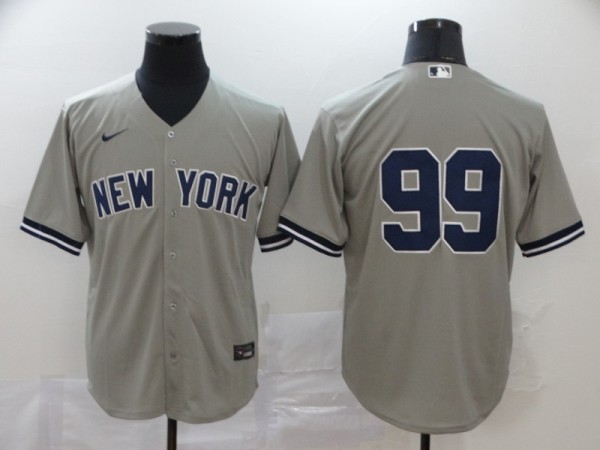 MLB New York Yankees #99 Aaron Judge Grey Game Nike Jersey