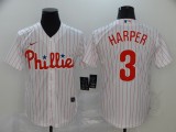 MLB Philadelphia Phillies #3 Bryce Harper White Game Nike Jersey