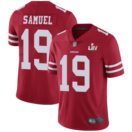 Men's San Francisco 49ers #19 Deebo Samuel Red Super Bowl LIV Vaper Untouchable Limited Jersey