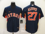 MLB Houston Astros #27 Altuve Blue Game Nike Jersey