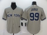 MLB New York Yankees #99 Aaron Judge Grey Game Nike Jersey