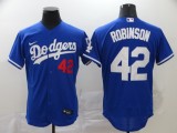 MLB Los Angeles Dodgers #42 Robinson Blue Flex Base Elite Jersey