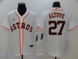 MLB Houston Astros #27 Altuve White Game Nike Jersey