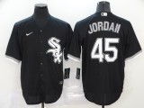 MLB Chicago White Sox #45 Jordan Black Game Nike Jersey