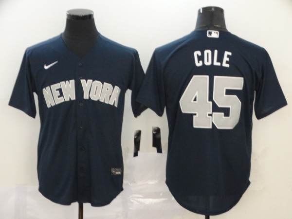 MLB New York Yankees #45 Gerrit Cole Grey Game Nike Jersey