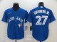 MLB Toronto Blue Jays #27 Guerrero Jr Blue Game Nike Jersey