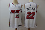 NBA Miami Heat #22 Jimmy Butler #22 White Game Nike Jersey