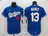 MLB Los Angeles Dodgers #13 Muncy Blue Flex Base Elite Jersey