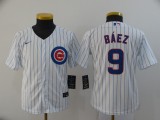 Youth MLB Chicago Cubs #9 Javier Baez White Game Nike Jersey