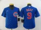 Youth MLB Chicago Cubs #9 Javier Baez Blue Game Nike Jersey