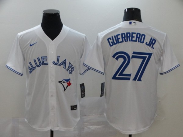 MLB Toronto Blue Jays #27 Guerrero Jr White Game Nike Jersey