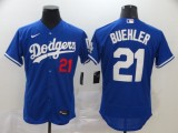 MLB Los Angeles Dodgers #21 Buehler Blue Flex Base Elite Jersey