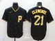 MLB Pittsburgh Pirates #21 Clemente Black Game Nike Jersey