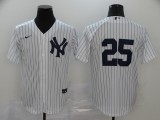 MLB New York Yankees #25 Gleyber Torres White Game Nike Jersey