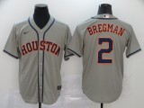 MLB Houston Astros #2 Bregman Grey Game Nike Jersey