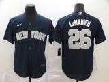 MLB New York Yankees #26 DJ LeMahieu Navy Blue Game Nike Jersey