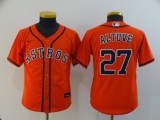 Youth MLB Houston Astros #27 Altuve Orange Game Nike Jersey