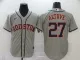 MLB Houston Astros #27 Altuve Grey Game Nike Jersey