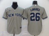 MLB New York Yankees #26 DJ LeMahieu Grey Game Nike Jersey