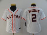 Youth MLB Houston Astros #2 Bregman White Game Nike Jersey