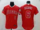 MLB Los Angeles Angels #6 Rendon Red Flex Base Elite Jersey