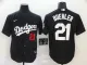 MLB Los Angeles Dodgers #21 Buehler Black Game Nike Jersey