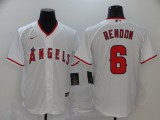 MLB Los Angeles Angels #6 Rendon White Game Nike Jersey