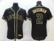 Men's Houston Astros #2 Alex Bregman 2020 Black Golden Flex Base Elite Jersey