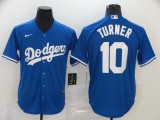MLB Los Angeles Dodgers #10 Turner White Game Nike Jersey