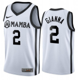 NBA Los Angeles Lakers #2 Gianna Bryant“Mamba” White Stitched Jersey