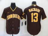 MLB San Diego Padres #13 Manny Machado Coffee Game Nike Jersey