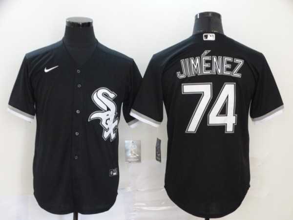 MLB Chicago White Sox #74 Jimenez Black Game Nike Jersey