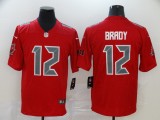 Tampa Bay Buccaneers #12 Brady Red Color Rush Limited Jersey