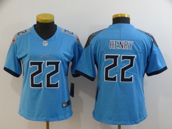 Women NFL Tennessee Titans #22 Henry L.Blue Vapor Untouchable Limited Jersey