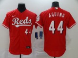 MLB Cincinnati Reds #44 Aquino Red Flex Base Elite Jersey