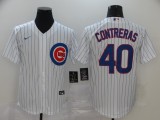 MLB Chicago Cubs #40 Contreras White Game Nike Jersey