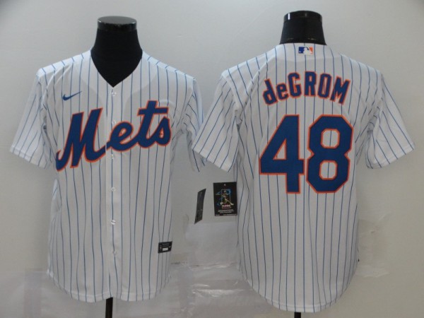 MLB Chicago Cubs #48 deGROM White Game Nike Jersey