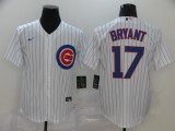 Copy MLB Chicago Cubs #17 Bryant White Game Nike Jersey