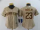 Women MLB San Diego Padres Tan Brown #23 Fernando Tatis Jr. Game Nike Jersey
